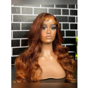 Just Fall In Love With This Cute & Bouncy Wave Pattern! Elva Passion Body Wave Colored 13x6 Lace Front Human Hair Wigs【00755】