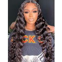 Tried our Luxury Deep Sassy Wave?13x6 Lace Front Wigs Pre Plucked Hairline Swiss Lace. Make Your Look Complete This Winter! 【00436】