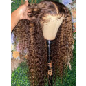 Yonce Wig 150 Density Omber 13x6 Brazilian Curly Lace Front Human Hair Wigs Pre Plucked【00988】