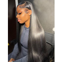  Need Hair for Special Event ,Birthday, Wedding, Bridal Shower, Baby shower? THIS ONE!!! Pre Plucked Raw Cambodian Silky Straight  13X6 Lace Front Wig Bleached Knots Swiss Lace【00314】