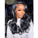 Elva Pre Plucked Raw Cambodian Body Wave 13x6 Lace Front Wigs WIth Swiss Lace【00104】