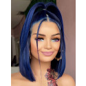 Midnight Bliss I’m Obsessed with This Blue! 13x6 Lace Front Human Hair Wigs Pre Plucked Natural Hairline With Baby Hair Elva【00247】