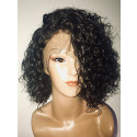 Pre Plucked Water Wave New 13x6 Lace Front Bob Wigs 150 Density Swiss Lace With Baby Hair Bleached Knots 【00232】