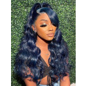 New Arrival ! New Color! Goddess Must Be Blue. Who Wanna Kill This One? 13x6 Lace Front Human Hair Wigs 【00895】