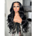 32 Inches Available !!! 18''- 32'' Inches Elva Hair Pre Plucked Raw Cambodian Body Wave 13X4 Lace Front Wig Bleached Knots With Pre Plucked Hairline【00361】