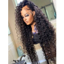 Elva Hair Water Wave Brazilian Remy Hair 150 Density 13X6 Lace Frontal Wigs Pre Plucked With Baby Hair Swiss Lace【00261】