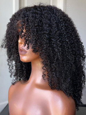 Most popular Raw Kinky Curly Texture to date. Raw Cambodian Curly is goals ！！！13x6 Lace Front Wigs Pre Plucked Hairline Swiss Lace【00446】