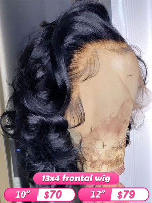 10 Inch-12 Inch Virgin Human Hair It’s Giving Topical Island Vacation hair !!13x4 Lace Front Wig 100% Human Hair【00992】