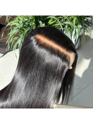 Single Knot 2X6 HD Lace Closure Wigs Straight /Body Wave Hair Brazilian Remy Hair Beybey Knot【JG04】