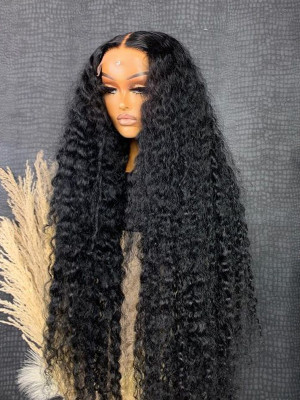 Beginner Friendly Elva Hair Long Curly Hair Water  13x6 Lace Front Wigs Swiss Lace【G036】