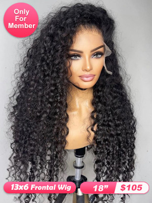 Only for Member 100% Human hair Wigs !!! 130% Brazilian Remy Curly Hair 13X6 Lace Frontal Wigs Pre Plucked Natural Hairline free shipping【G777】 