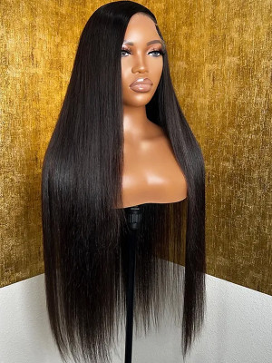 Put On & Go Long Silky Straight Minimalist 5x5 HD Lace Glueless Wig Elva Hair【G059】