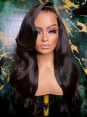 Elva Hair Pre-plucked 13x6 HD Lace Front Wigs Body Wave Brazilian Remy Hair 150 Density 【G071】