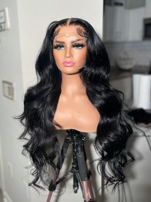 It's Just Like Your Real Hair! Pre Plucked Top Quality Raw Cambodian 13x6 Lace Front Wig Transparent Swiss Lace Elva【00341】