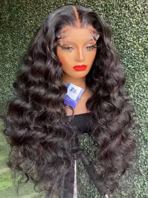 Elva Hair 13x4 HD Lace Front Wigs Loose Deep Wave Brazilian Remy Hair【00421】