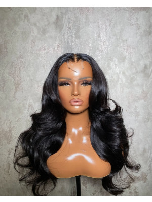 Single Knot 2x6 HD Lace Closure Wigs Straight /Body Wave Hair Brazilian Remy Hair Beybey Knot【JG07】