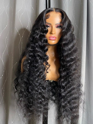 Elva Hair 13x4 HD Lace Front Wigs Deep Wave Brazilian Remy Hair【00383】