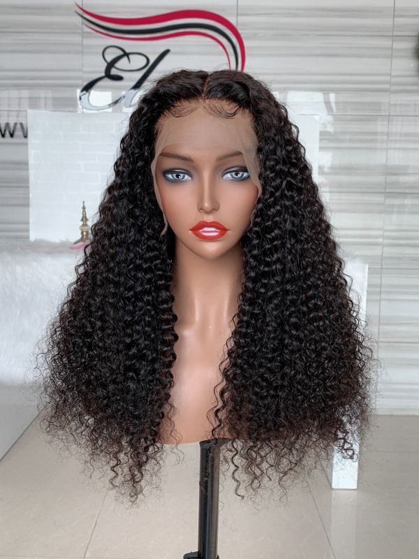 7A Brazilian Remy Hair Super Curly Human Hair Wigs 130% Density Natural ...