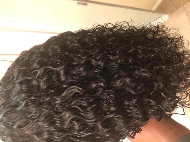 Elva Hair Wigs Pre Plucked Jerry Curl 13x6 Lace Front Bob Wig 150 ...